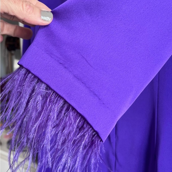 Ann Taylor Vibrant Purple Long Sleeve Dress - Picture 2 of 4